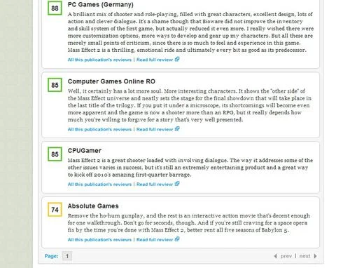 Mass Effect 2 - Metacritic