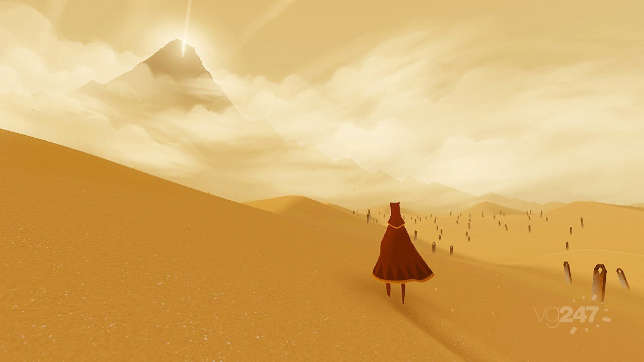 Игра от создателей Fl0w и Flower студии Thatgamecompany про грустный шарфик, который путешествует по пустыне и встре ... - Изображение 2 Игра от создателей Fl0w и Flower студии Thatgamecompany про грустный шарфик, который путешествует по пустыне и встре ... - Изображение 2