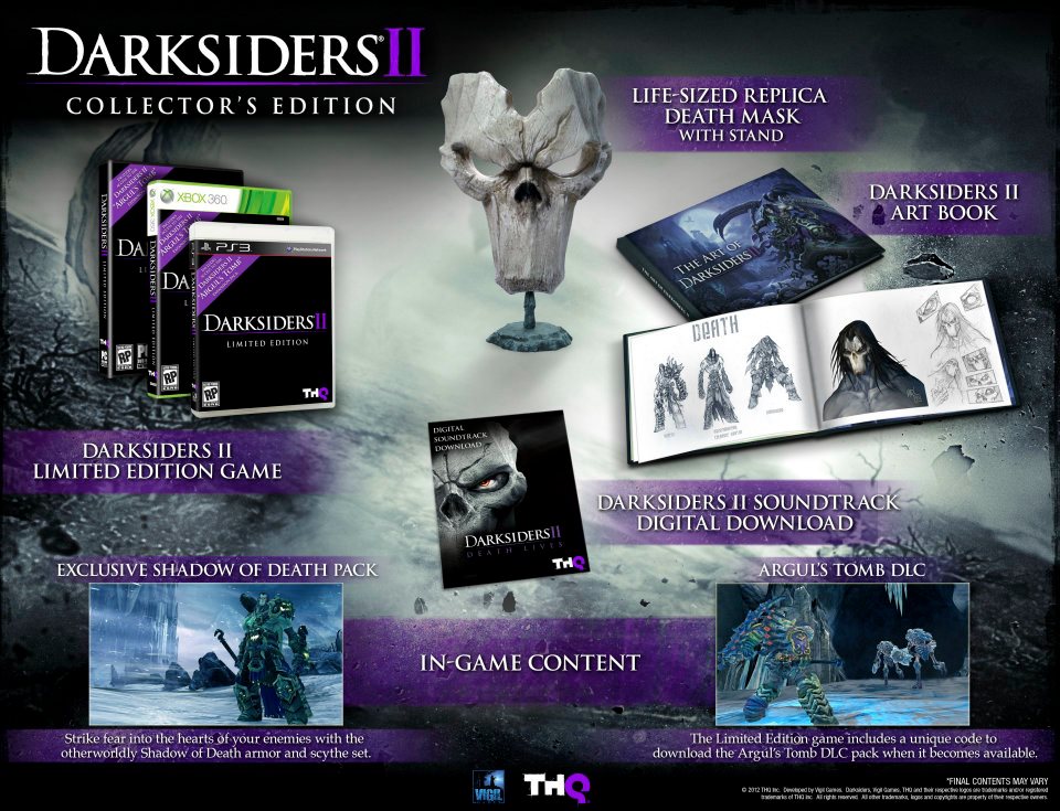 THQ Опубликовали коллекционное издание Darksiders 2, в который войдут:- Реплика в оригинальный размер, маска Смерти- ... - Изображение 1 THQ Опубликовали коллекционное издание Darksiders 2, в который войдут:- Реплика в оригинальный размер, маска Смерти- ... - Изображение 1