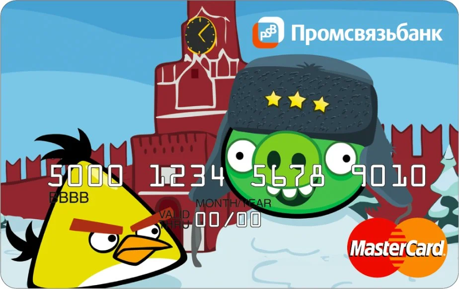Angry Birds стали банковскими картами - фото 2