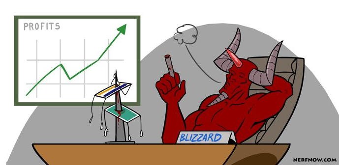 В прошлый раз мы рекомендовали вам внимательно читать заметки к патчам @[Diablo III](game:142). Это тем более важно, что многие аукционные покупатели заметок Blizzard не читают. См., например, на вот этот крик души. Вкратце: некий пользователь с характерным ником GeorgeBush незадолго до патча 1.03 купил на аукционе амулет с Attack Speed (60 уровня, из сета) за $250; патч превратил 15% Attack Speed в 7% (нерф на 50%). Теперь человек хочет получить (от Blizzard) 50% денег назад. Ха-ха.