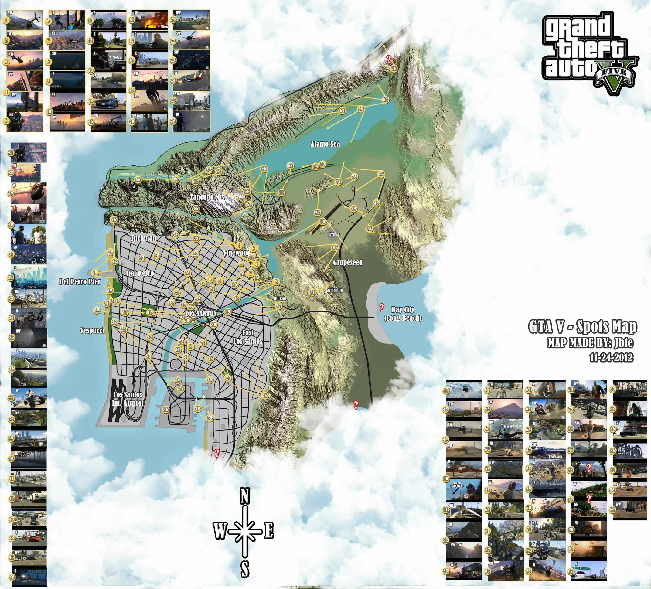Фанатская карта GTA 5, основанная на трейлерах и скриншотах - фото 1
