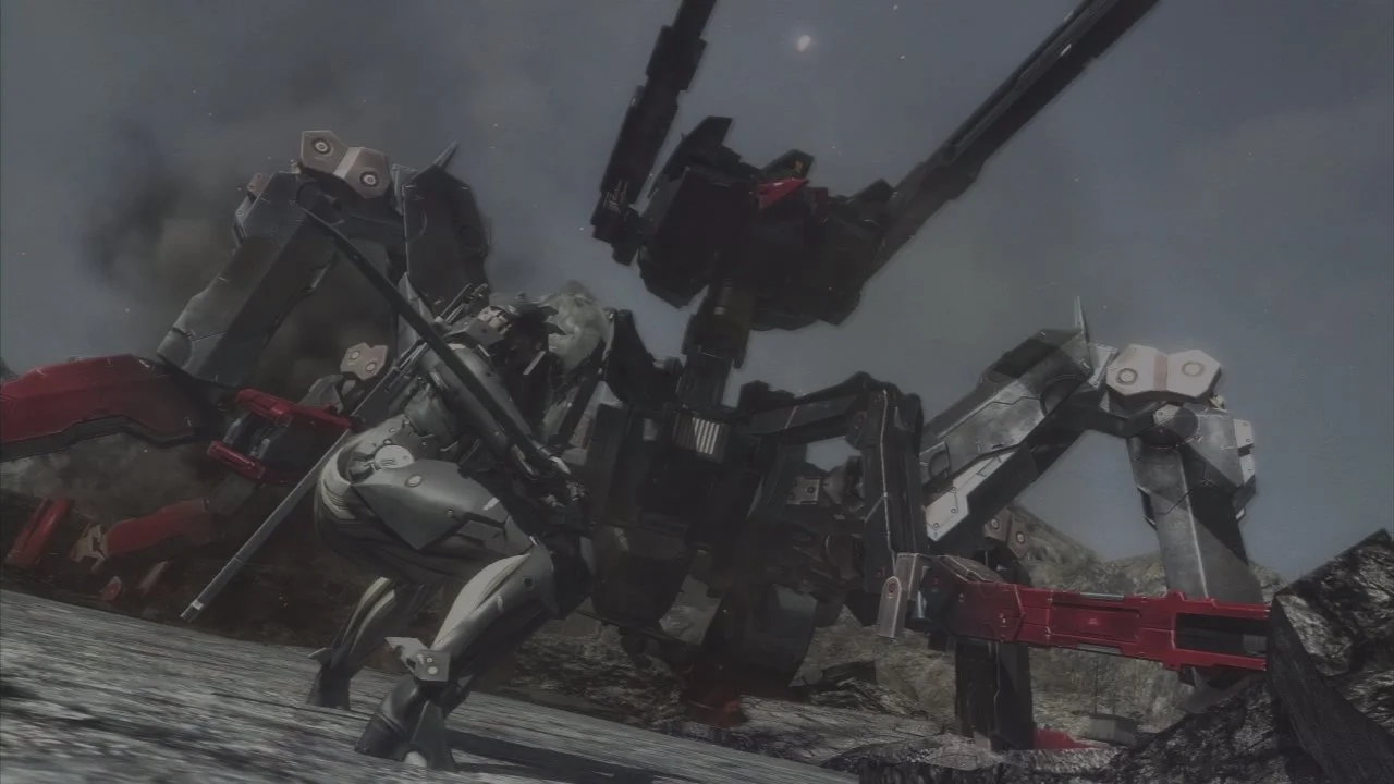 Знакомьтесь, Metal Gear Exelsus. Избивать эту штуку её же конечностями - знатное времяпрепровождение :)