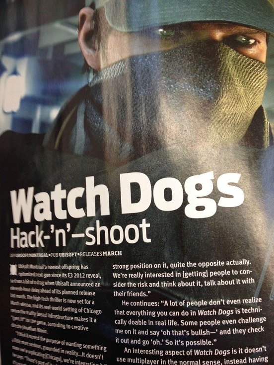 Дата выхода Watch Dogs засветилась в OXM - Изображение 1 Дата выхода Watch Dogs засветилась в OXM - Изображение 1
