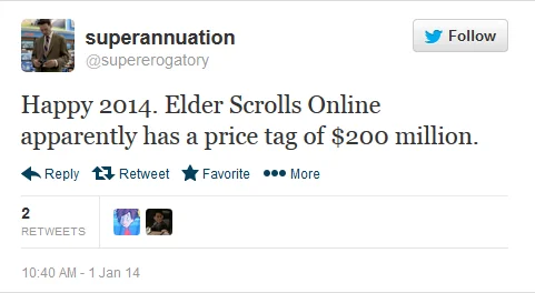 Разработка The Elder Scrolls Online обошлась в $200 млн
 - фото 1