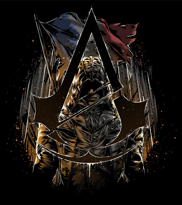 Не самые крутые футболки, зато прикольный арт по Assassin's Creed - Изображение 6 Не самые крутые футболки, зато прикольный арт по Assassin's Creed - Изображение 6