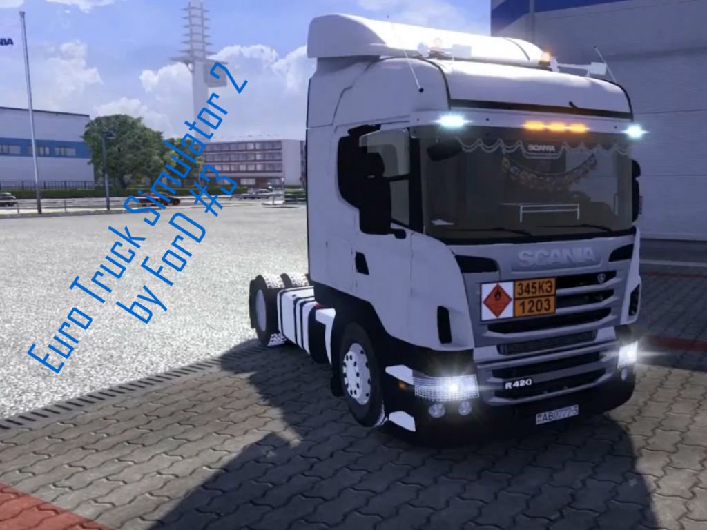 Euro Truck Simulator 2 - везем яблока на грузовике Scania R360 за рулем Logitech G27 . - Изображение 1 Euro Truck Simulator 2 - везем яблока на грузовике Scania R360 за рулем Logitech G27 . - Изображение 1