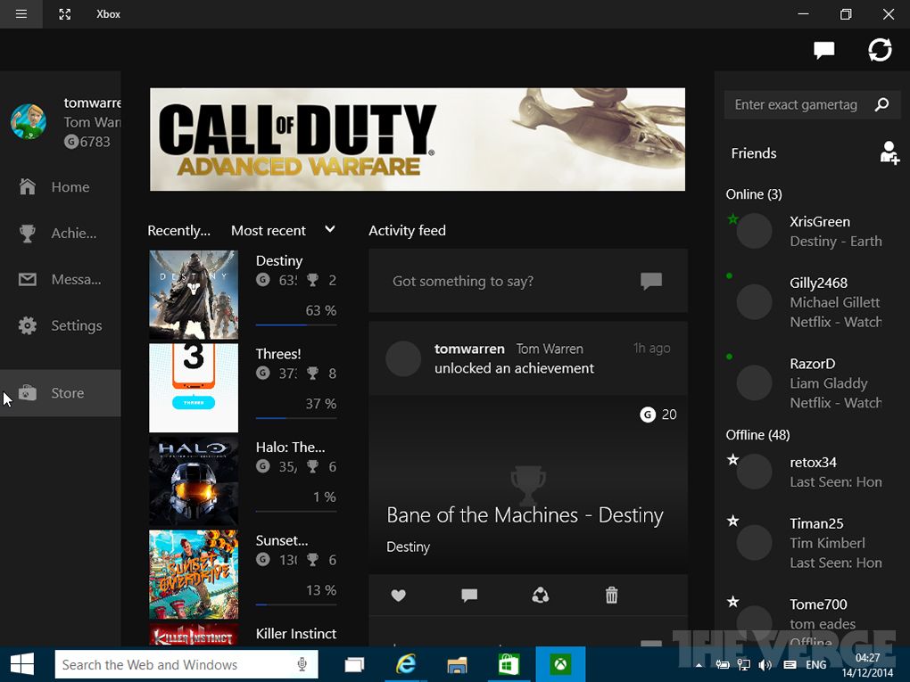 Пользователи опубликовали скриншоты приложения Xbox, которое входит в состав нового билда Windows 10 - Изображение 2 Пользователи опубликовали скриншоты приложения Xbox, которое входит в состав нового билда Windows 10 - Изображение 2