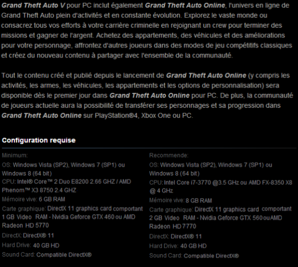 Steam слил системные требования GTA V. - Изображение 2 Steam слил системные требования GTA V. - Изображение 2