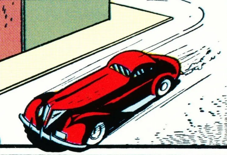 Первый Бэтмобиль, вдохновленный 1936 Cord. Догадаться, что внутри сидит Бэтмен, невозможно.