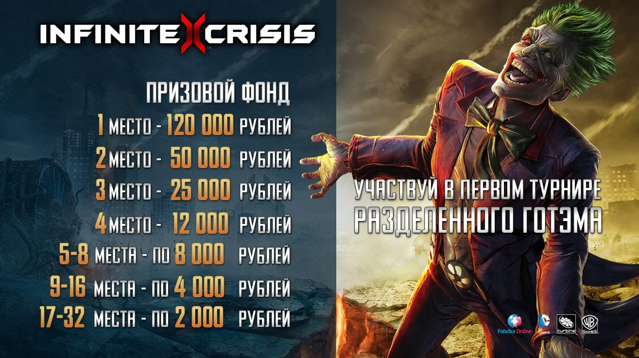 В русской версии Infinite Crisis разыграют 600 тыс. рублей