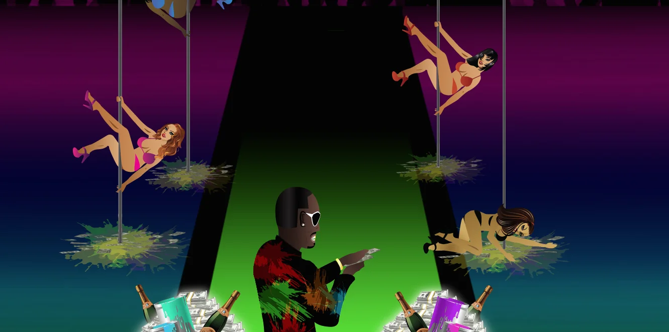 Снимок из рекламной видеоигры к альбому Джуси Джея Stay Trippy