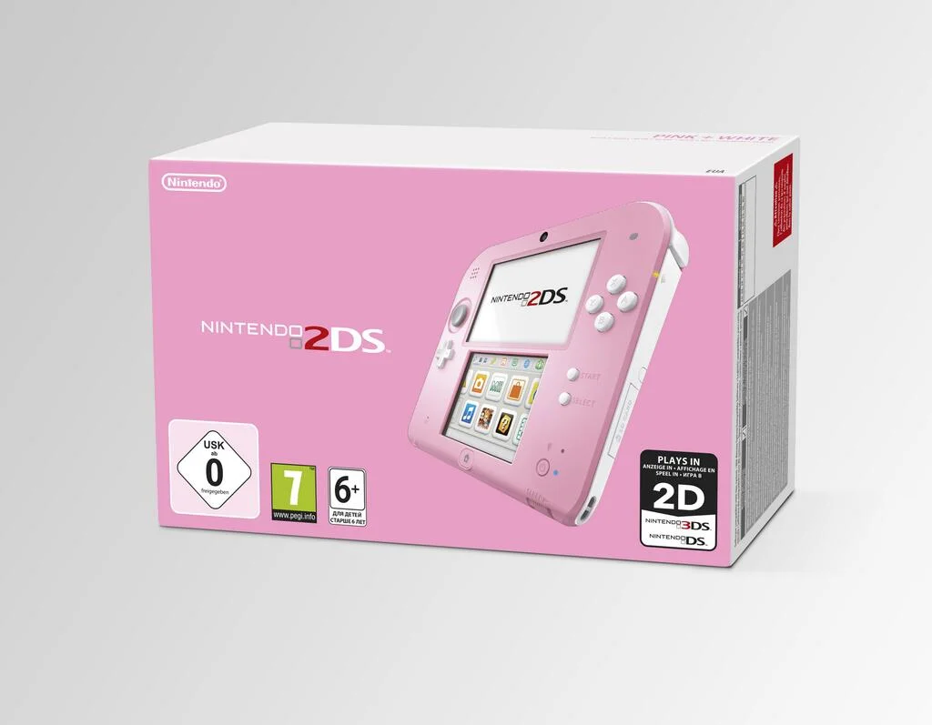 Бело-розовую 2DS упакуют с Kirby: Triple Deluxe для Европы - фото 1