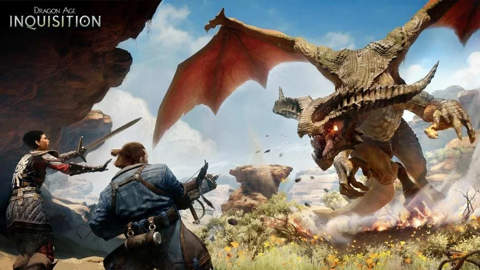 ​Новые кадры из Dragon Age: Inquisition запечатлели битву с драконом - фото 1