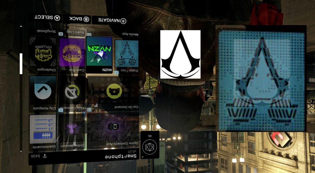 На скриншоте Watch Dogs замечен логотип Assassin's Creed! - Изображение 1 На скриншоте Watch Dogs замечен логотип Assassin's Creed! - Изображение 1