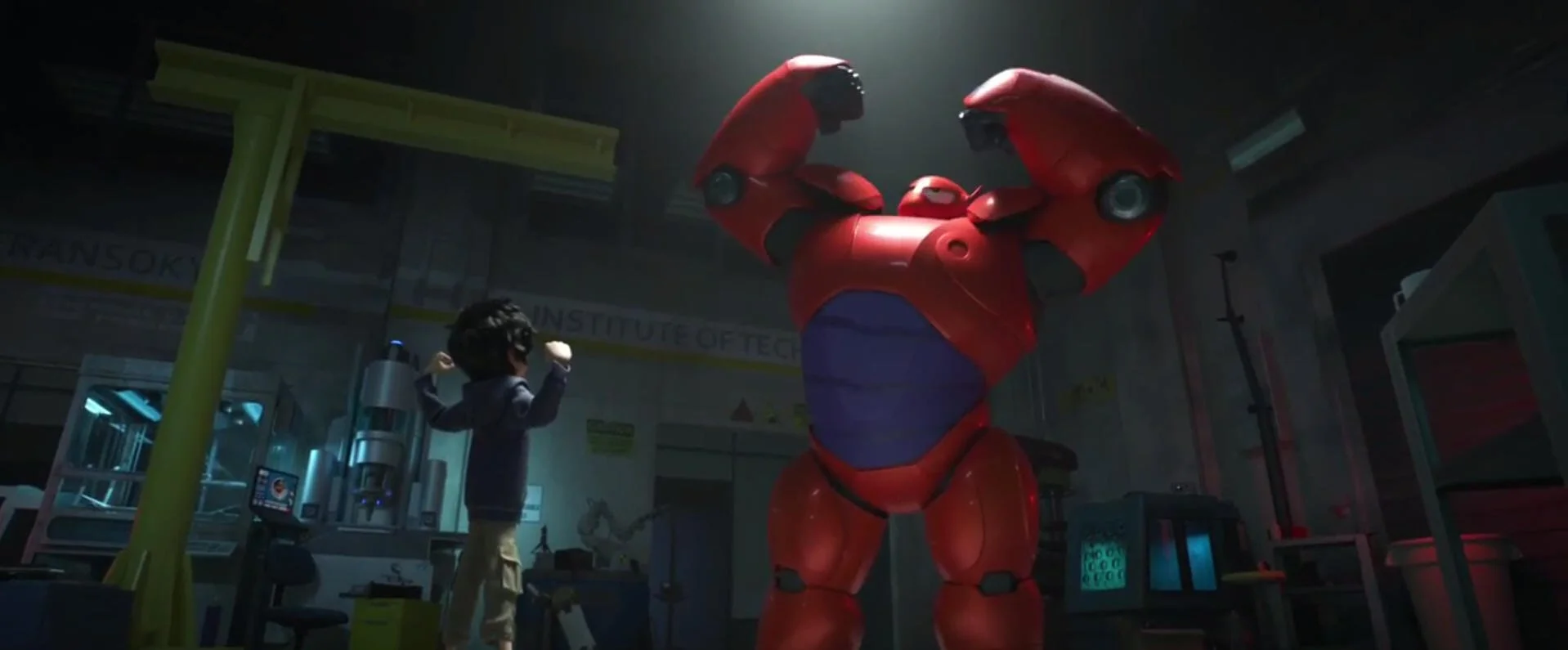 Вундеркинд одевает робота в ролике из «Города героев»