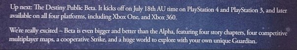 Утечка предстоящего содержания беты Destiny - Изображение 2 Утечка предстоящего содержания беты Destiny - Изображение 2
