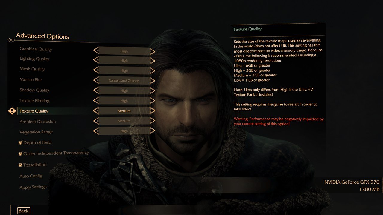 Текстуры Ultra качества в Middle-earth: Shadow of Mordor потребуют 6GB видеопамяти - Изображение 1 Текстуры Ultra качества в Middle-earth: Shadow of Mordor потребуют 6GB видеопамяти - Изображение 1