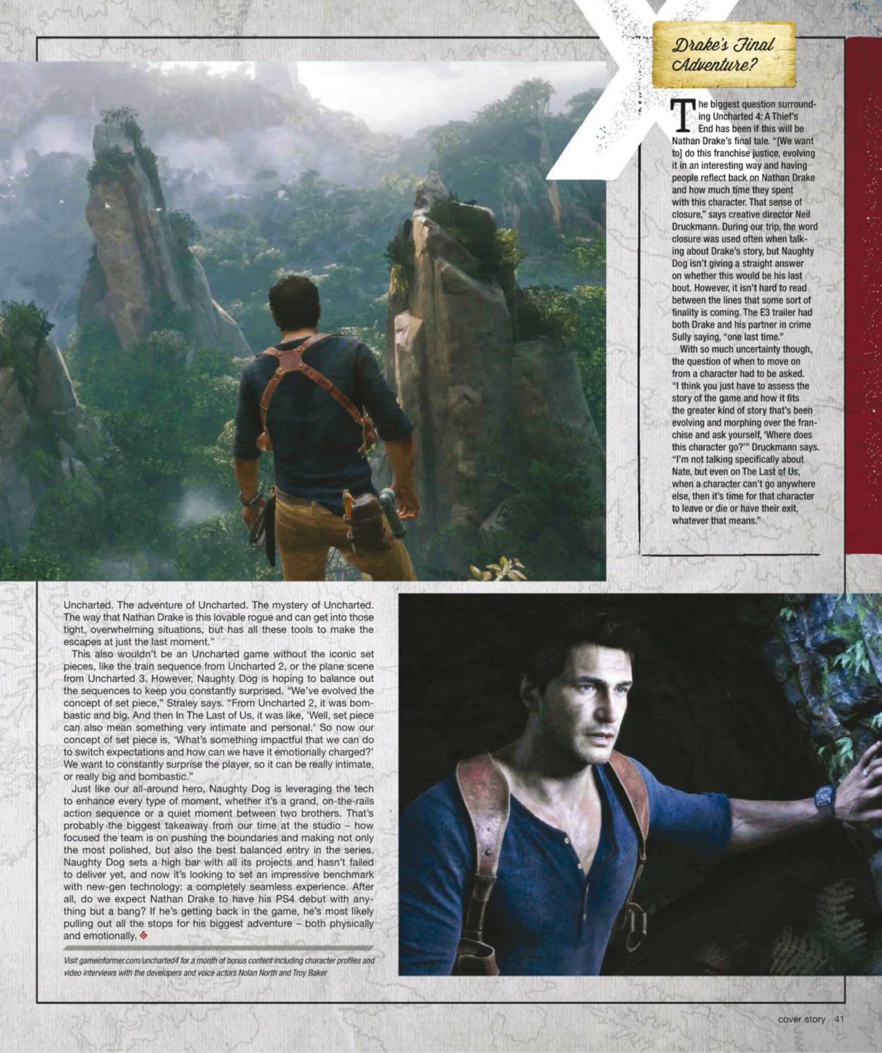 Сканы Uncharted 4: A Thief’s End из свежего номера Game Informer - Изображение 12 Сканы Uncharted 4: A Thief’s End из свежего номера Game Informer - Изображение 12