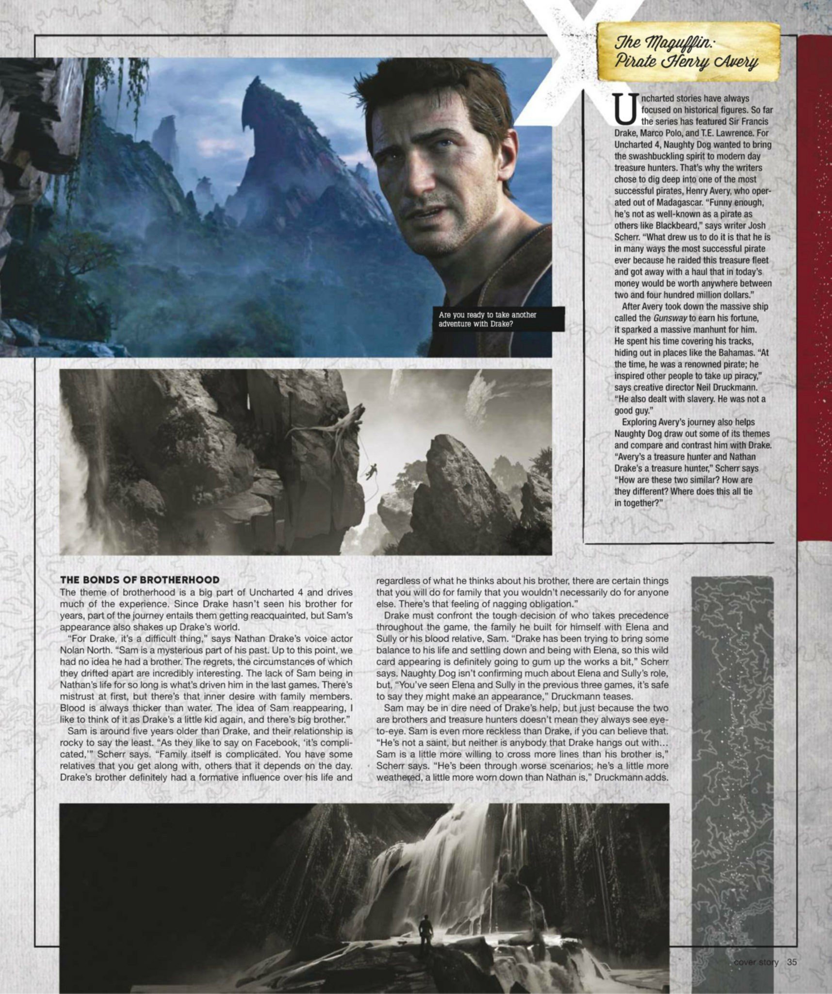 Сканы Uncharted 4: A Thief’s End из свежего номера Game Informer - Изображение 7 Сканы Uncharted 4: A Thief’s End из свежего номера Game Informer - Изображение 7