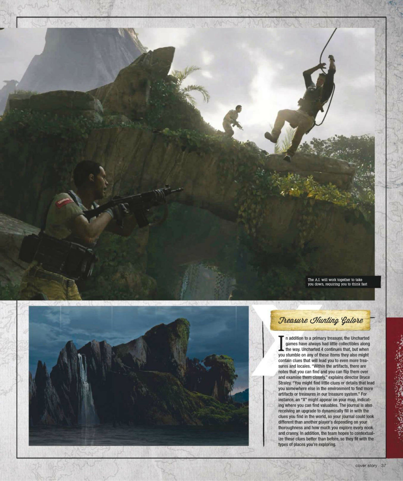 Сканы Uncharted 4: A Thief’s End из свежего номера Game Informer - Изображение 9 Сканы Uncharted 4: A Thief’s End из свежего номера Game Informer - Изображение 9