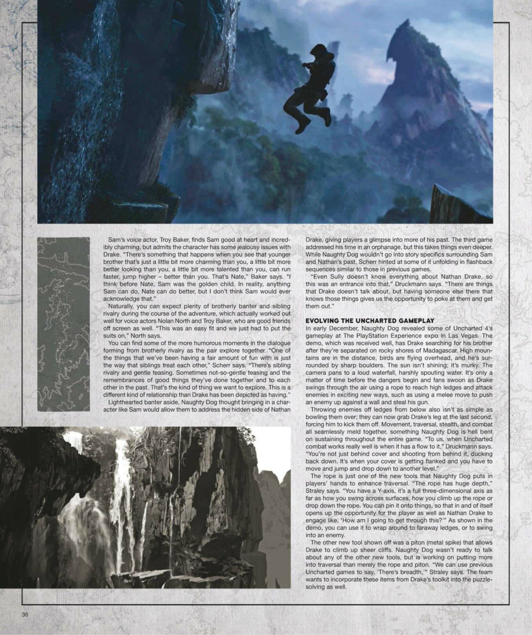 Сканы Uncharted 4: A Thief’s End из свежего номера Game Informer - Изображение 8 Сканы Uncharted 4: A Thief’s End из свежего номера Game Informer - Изображение 8