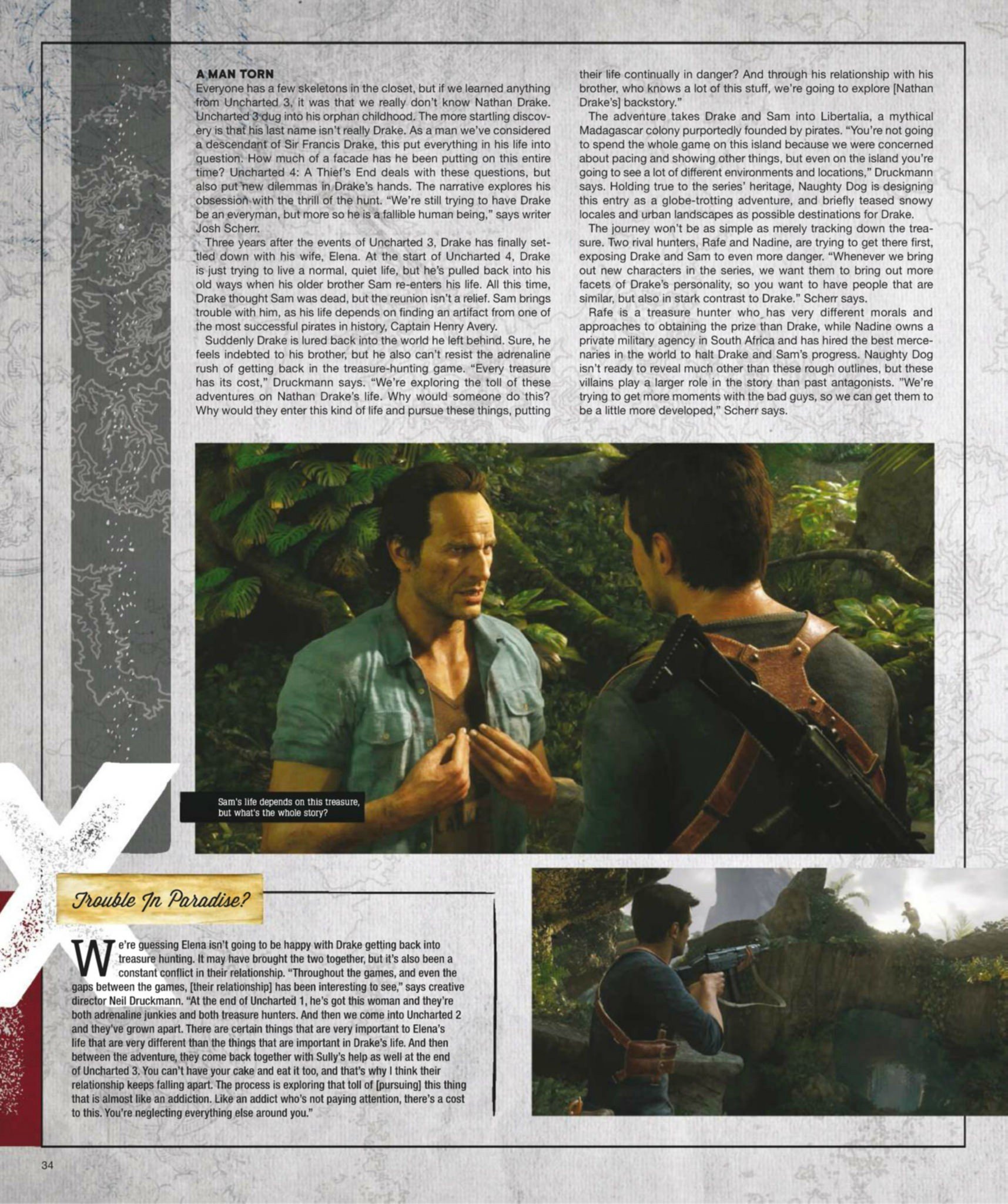 Сканы Uncharted 4: A Thief’s End из свежего номера Game Informer - Изображение 6 Сканы Uncharted 4: A Thief’s End из свежего номера Game Informer - Изображение 6
