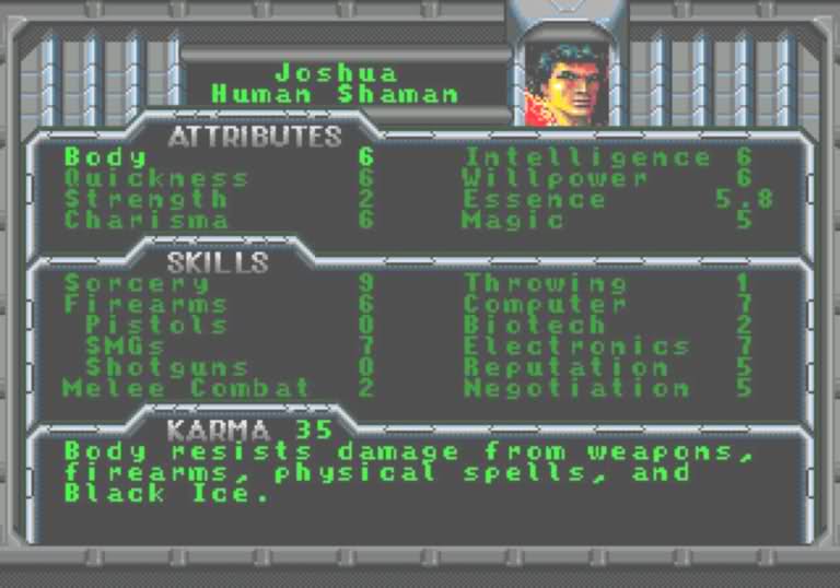 Большая игра Shadowrun (SEGA, 1994) - Изображение 4 Большая игра Shadowrun (SEGA, 1994) - Изображение 4