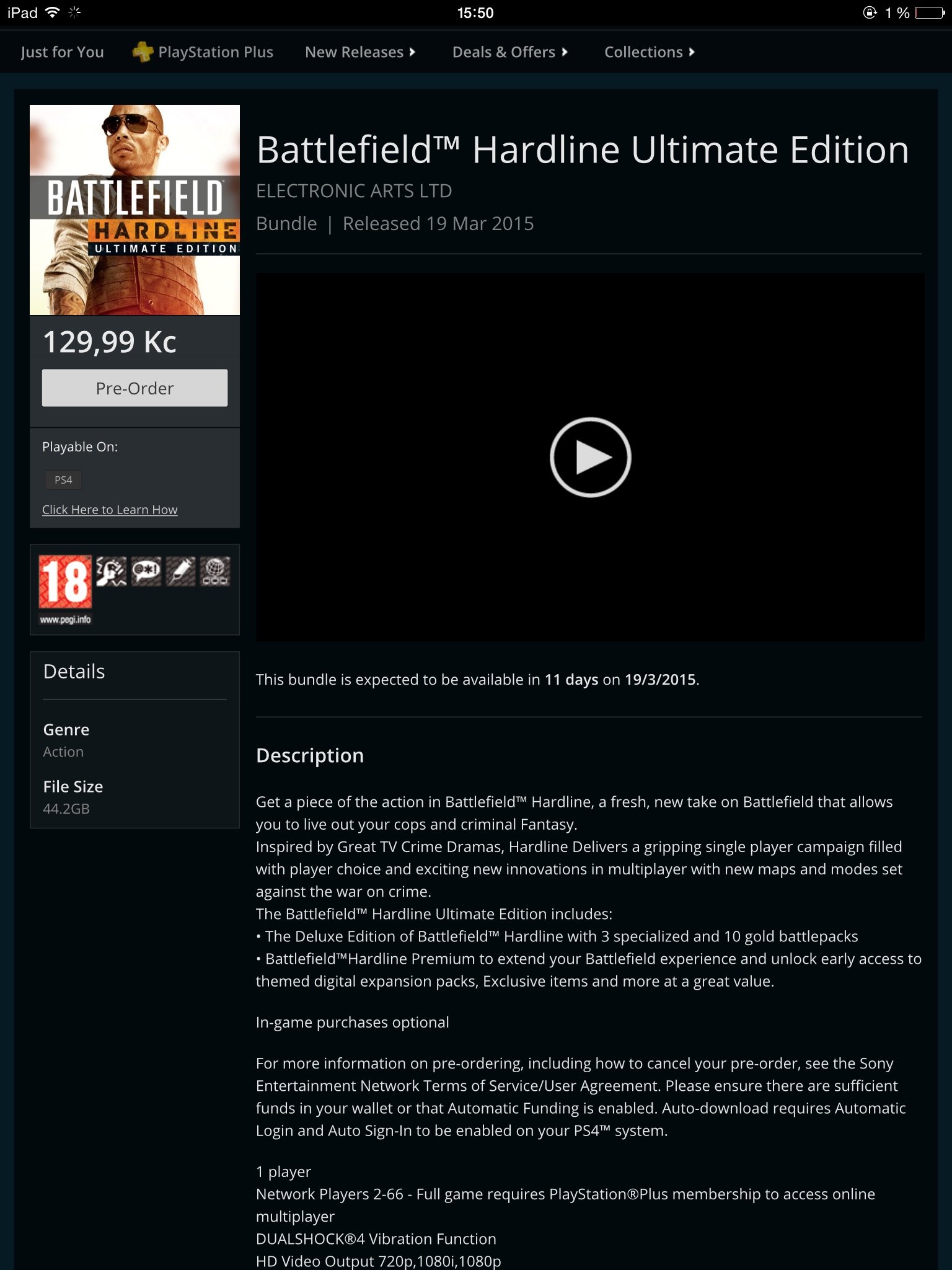 Кому Battlefield™ Hardline Ultimate Edition за 300 рублей?. - Изображение 1 Кому Battlefield™ Hardline Ultimate Edition за 300 рублей?. - Изображение 1