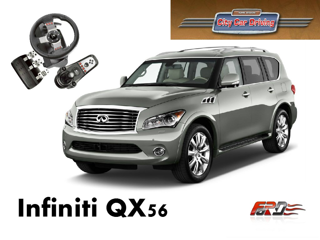 City Car Driving Infiniti QX56(QX80) тест-драйв, обзор автомобилей, внедорожников, off-road G27 - Изображение 1 City Car Driving Infiniti QX56(QX80) тест-драйв, обзор автомобилей, внедорожников, off-road G27 - Изображение 1