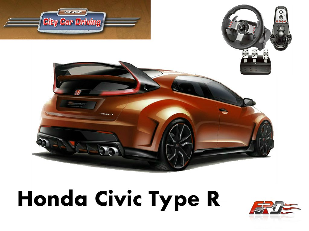 City Car Driving Honda Civic Type R тест-драйв, обзор, замеры динамики по Racelogic Logitech G27 - Изображение 1 City Car Driving Honda Civic Type R тест-драйв, обзор, замеры динамики по Racelogic Logitech G27 - Изображение 1
