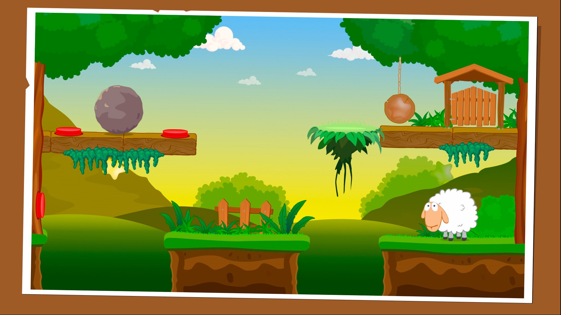 Sheep Escape - пазл-платформер с забавным персонажем - Изображение 3 Sheep Escape - пазл-платформер с забавным персонажем - Изображение 3