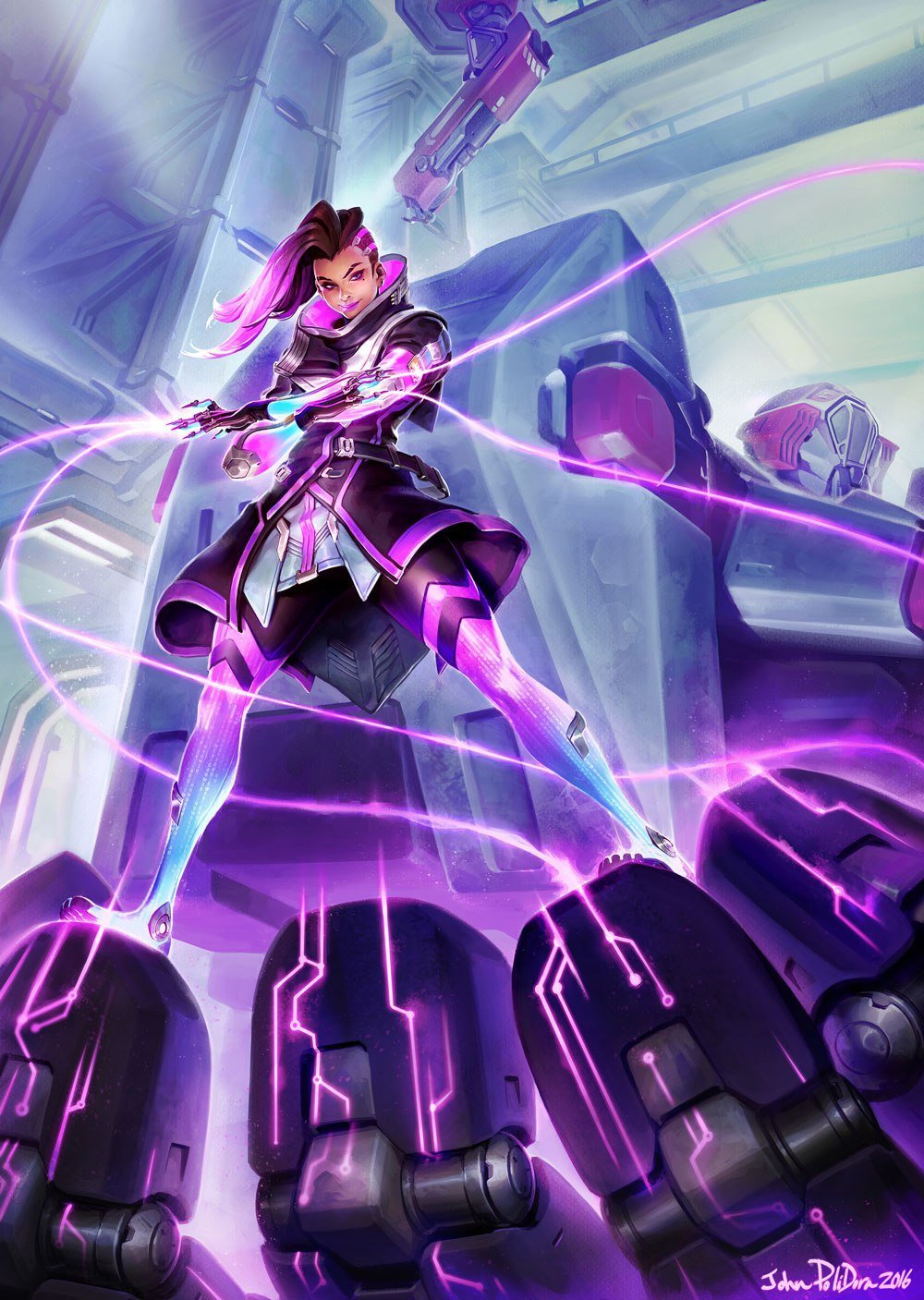 Первый официальный концепт-арт Сомбры из Overwatch утек в сеть - Изображение 1 Первый официальный концепт-арт Сомбры из Overwatch утек в сеть - Изображение 1