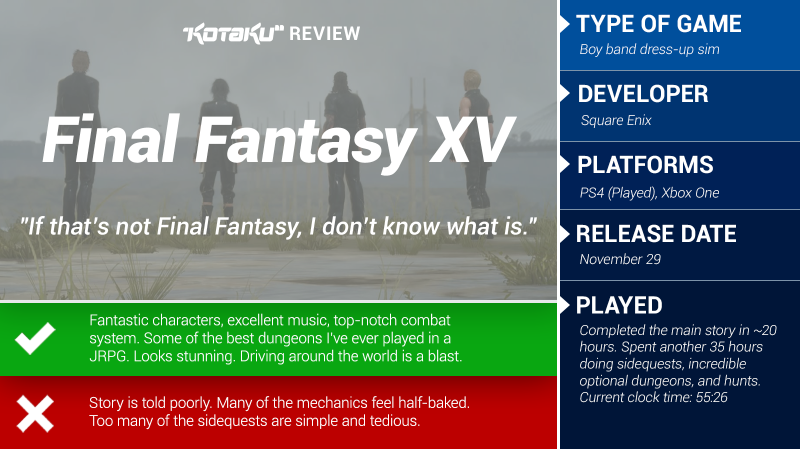 Первые оценки Final Fantasy XV - Изображение 8 Первые оценки Final Fantasy XV - Изображение 8