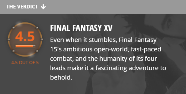 Первые оценки Final Fantasy XV - Изображение 9 Первые оценки Final Fantasy XV - Изображение 9