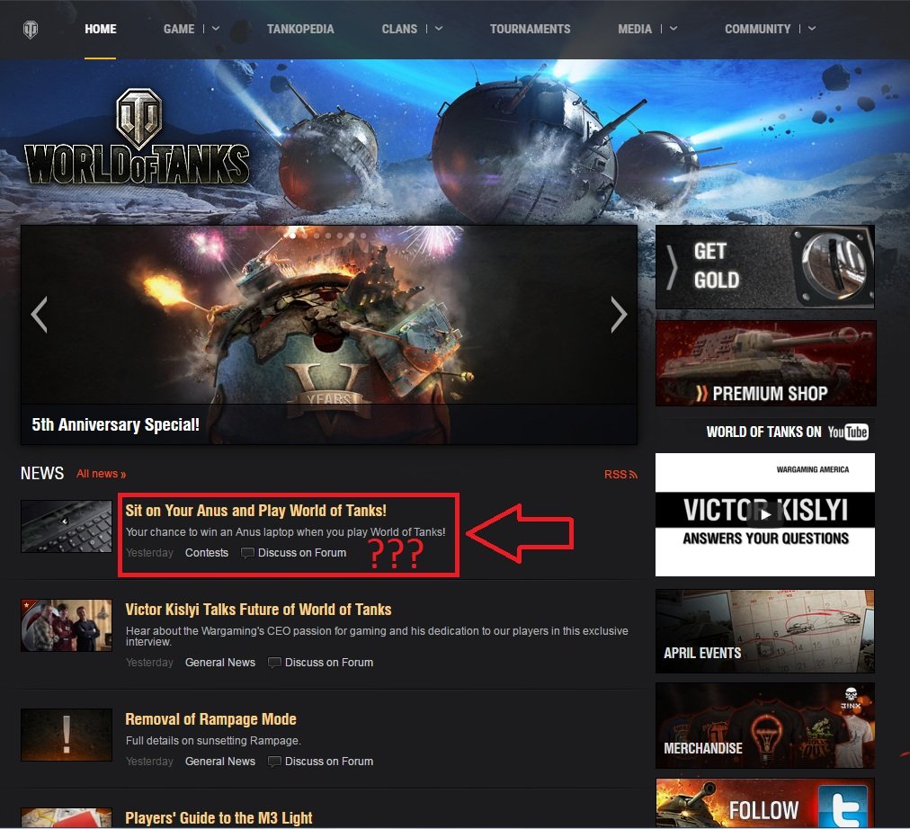 Wargaming предложила европейским игрокам World of Tanks «сидеть на анусе» - Изображение 2 Wargaming предложила европейским игрокам World of Tanks «сидеть на анусе» - Изображение 2
