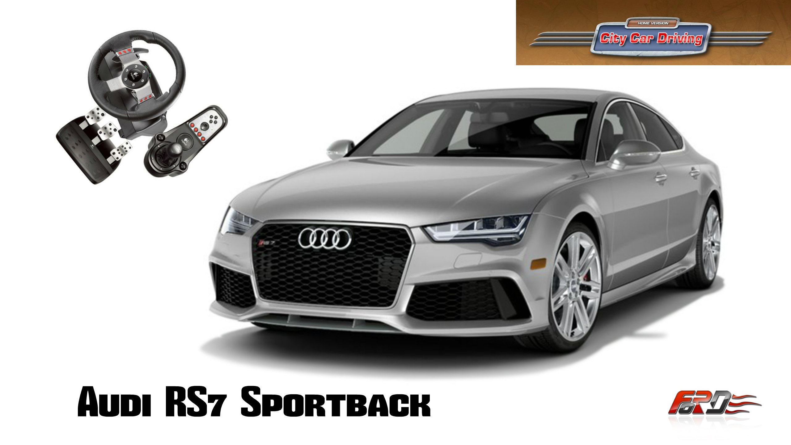 Audi RS7 Sportback (A7) - тест-драйв, обзор, разгон и максимальная скорость в City Car Driving - Изображение 1 Audi RS7 Sportback (A7) - тест-драйв, обзор, разгон и максимальная скорость в City Car Driving - Изображение 1