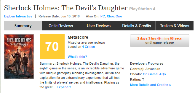 Первые оценки Hearts of Iron IV и Sherlock Holmes: The Devil's Daughter . - Изображение 4 Первые оценки Hearts of Iron IV и Sherlock Holmes: The Devil's Daughter . - Изображение 4