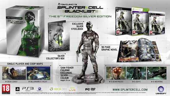 Европейские коллекционные издания Splinter Cell Blacklist
Компания Ubisoft анонсировала коллекционные издания Tom C ... - Изображение 1 Европейские коллекционные издания Splinter Cell Blacklist
Компания Ubisoft анонсировала коллекционные издания Tom C ... - Изображение 1