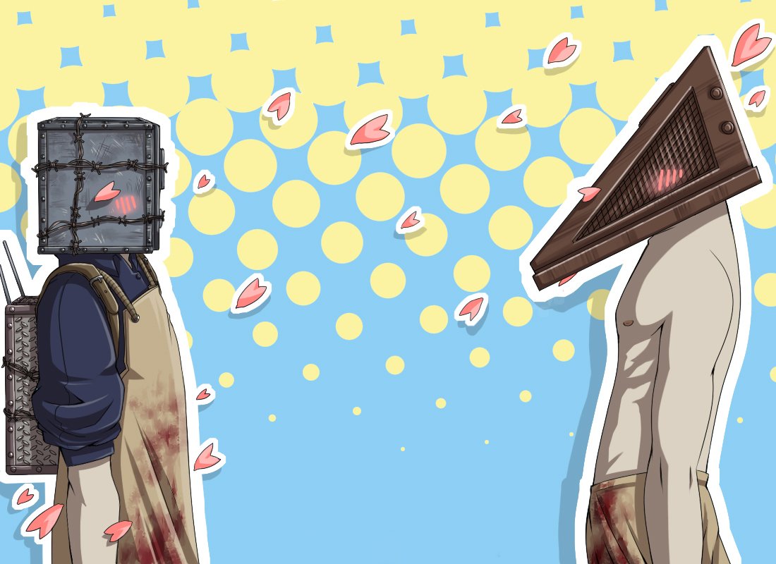 Они нашли друг друга, пирамидо и сейфо головые =) #The_Evil_Within #Silent_Hill. - Изображение 1 Они нашли друг друга, пирамидо и сейфо головые =) #The_Evil_Within #Silent_Hill. - Изображение 1