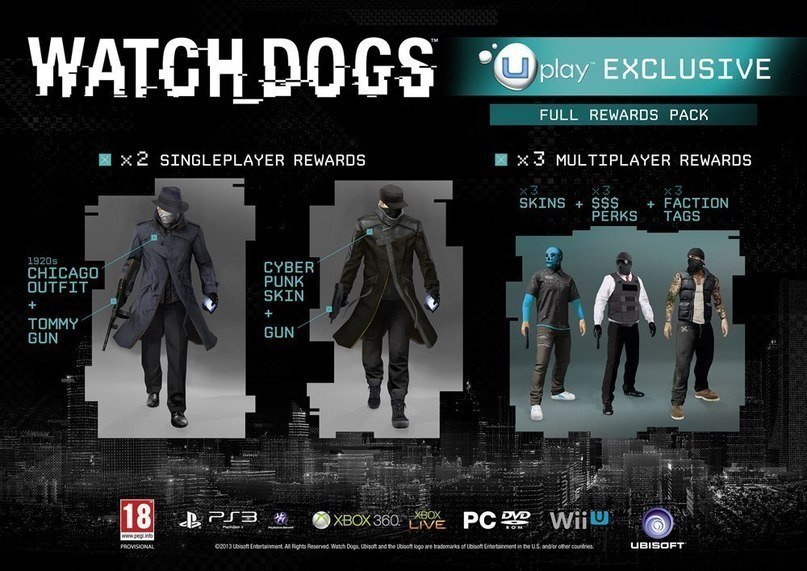 Ubisoft опубликовала бонусную версию пред заказа Watch Dogs в Uplay. Судя по картинке, можно сделать вывод, что игро .... - Изображение 1 Ubisoft опубликовала бонусную версию пред заказа Watch Dogs в Uplay. Судя по картинке, можно сделать вывод, что игро .... - Изображение 1