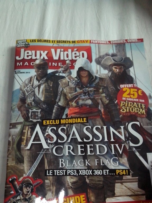 Французский журнал Jeux Video разразился первым обзором на игру Assassin’s Creed IV: Black Flag.
Игра получила 18 б ... - Изображение 1 Французский журнал Jeux Video разразился первым обзором на игру Assassin’s Creed IV: Black Flag.
Игра получила 18 б ... - Изображение 1