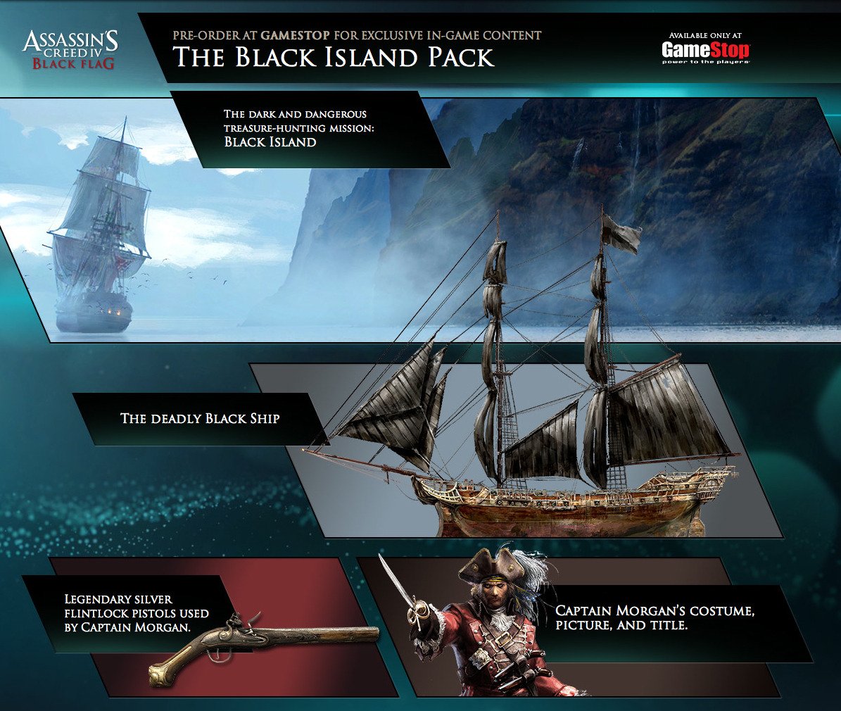 Компания Ubisoft рассказала о бонусах предварительного заказа игры Assassin’s Creed 4: Black Flag, которые будут дос ... - Изображение 1 Компания Ubisoft рассказала о бонусах предварительного заказа игры Assassin’s Creed 4: Black Flag, которые будут дос ... - Изображение 1