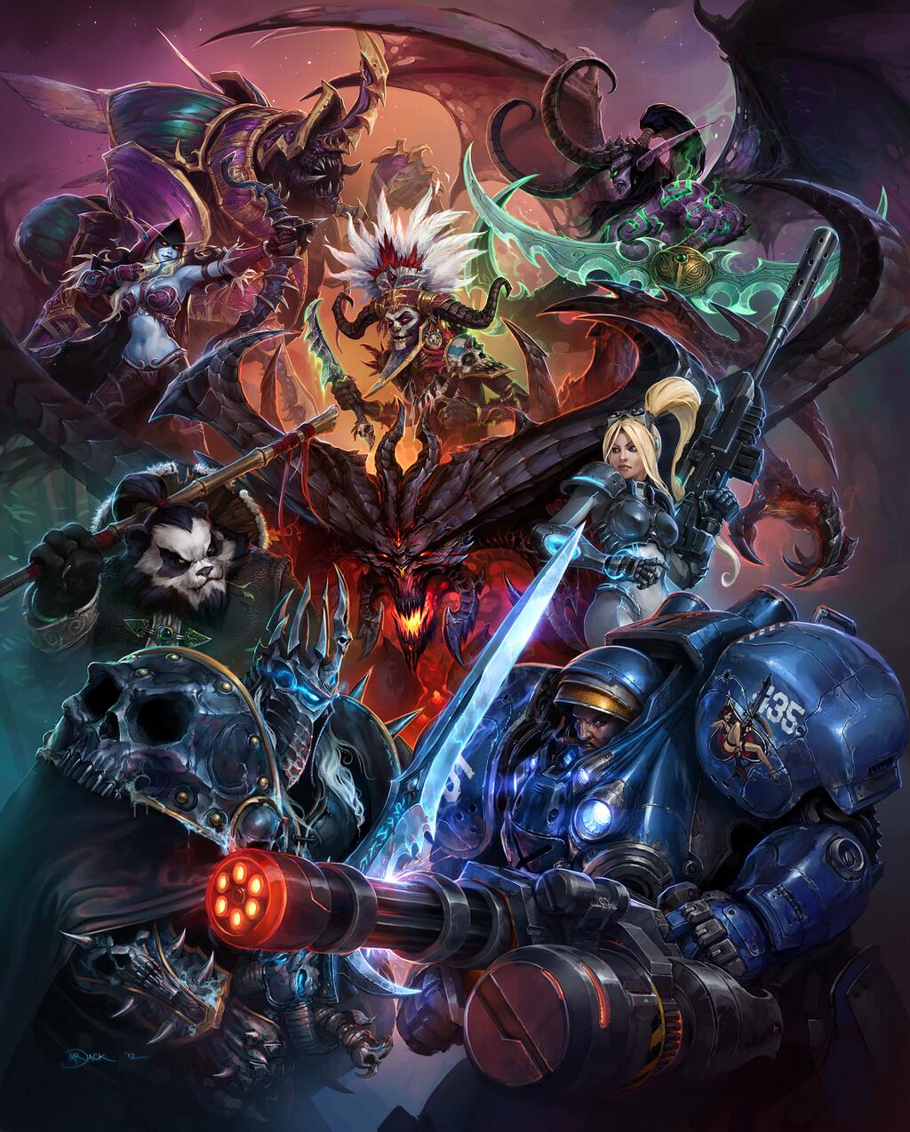 Студия Blizzard опубликовала первый арт своей новой MOBA-игры Heroes of the Storm, на котором изображены главные ге ... - Изображение 1 Студия Blizzard опубликовала первый арт своей новой MOBA-игры Heroes of the Storm, на котором изображены главные ге ... - Изображение 1