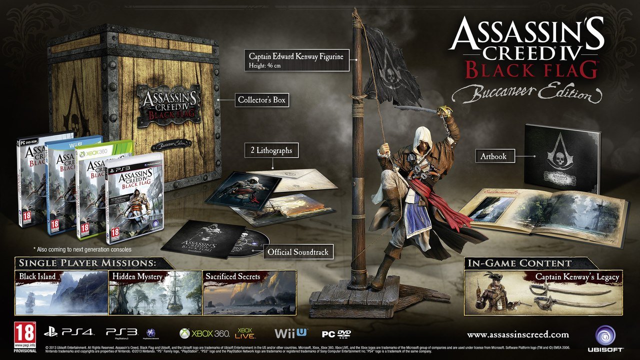 Ubisoft огласила содержимое коллекционного издания Assassin's Creed 4: Black Flag
В коллекционное издание Assassin' .... - Изображение 1 Ubisoft огласила содержимое коллекционного издания Assassin's Creed 4: Black Flag
В коллекционное издание Assassin' .... - Изображение 1