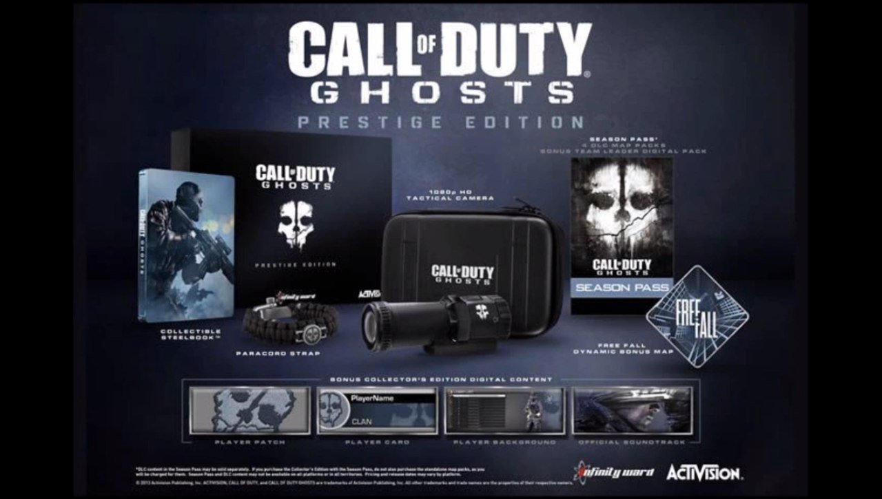 Коллекционные издания Call of Duty Ghosts:
Сегодня состоится демонстрация мультиплеера игры в 21:30, сама игра выхо .... - Изображение 1 Коллекционные издания Call of Duty Ghosts:
Сегодня состоится демонстрация мультиплеера игры в 21:30, сама игра выхо .... - Изображение 1