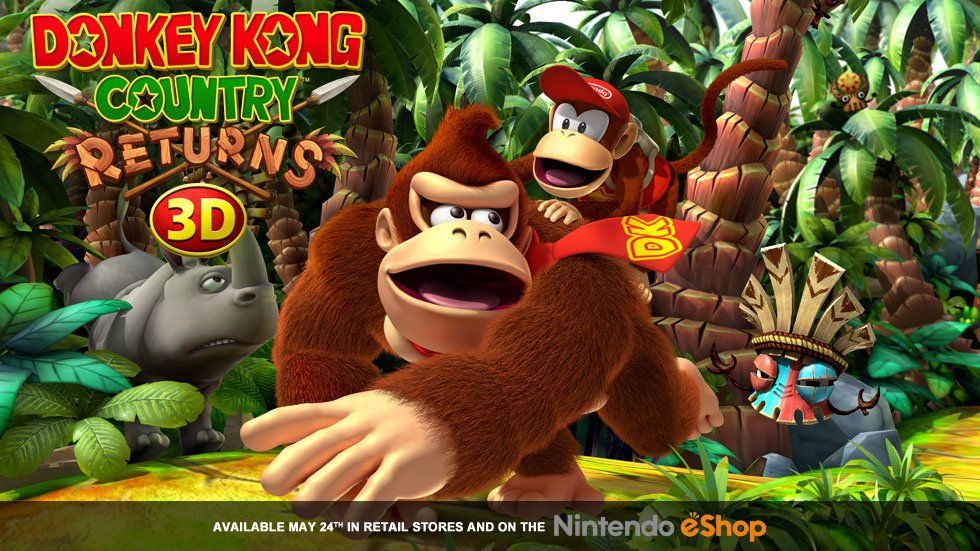 Возвращение легендарного Donkey Kong Country Returns в формате 3DS. 24/05/2013 года, всем держателям платформы must ... - Изображение 1 Возвращение легендарного Donkey Kong Country Returns в формате 3DS. 24/05/2013 года, всем держателям платформы must ... - Изображение 1