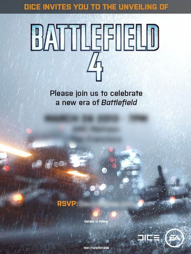 Анонс Battlefield 4 состоится 26 марта. Интересно что предложат нам DICE на этот раз. Надеюсь они не поставили игру ... - Изображение 1 Анонс Battlefield 4 состоится 26 марта. Интересно что предложат нам DICE на этот раз. Надеюсь они не поставили игру ... - Изображение 1