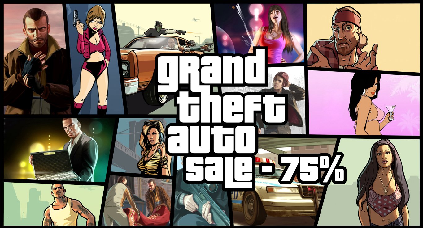 GTA IV всего за 87 рублей!!!
Бешенные скидки на Epic.Kanobu!_____________________________________
Игры серии GTA ... - Изображение 1 GTA IV всего за 87 рублей!!!
Бешенные скидки на Epic.Kanobu!_____________________________________
Игры серии GTA ... - Изображение 1