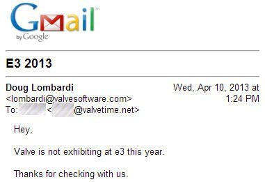 Valve не поедет на E3 в этом году. Наверное Гейб только сейчас понял что в названии выставки стоит неподходящее числ .... - Изображение 1 Valve не поедет на E3 в этом году. Наверное Гейб только сейчас понял что в названии выставки стоит неподходящее числ .... - Изображение 1